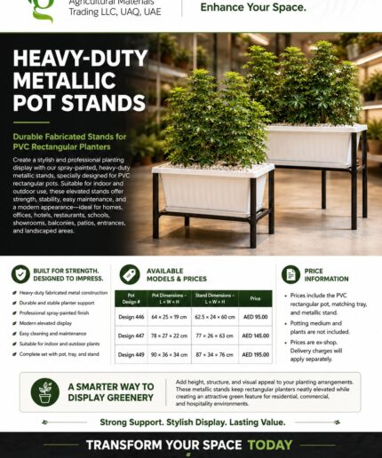 Heavy duty plant stands