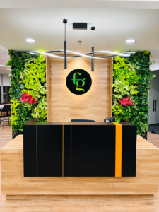 green wall