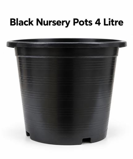 4 Litre Black Nursery Pots