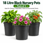 18 Litre Black Nursery Pots