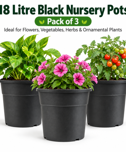 18 Litre Black Nursery Pots