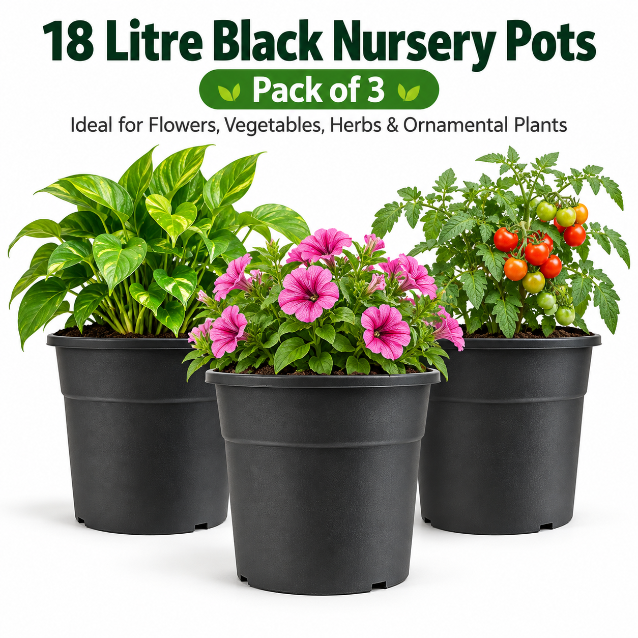 c60e7607-6abd-4df8-aa73-7ee0003ed36e 18 Litre Black Nursery Pots