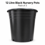 Black Nursery Pots 12 Litre – Pack of 3